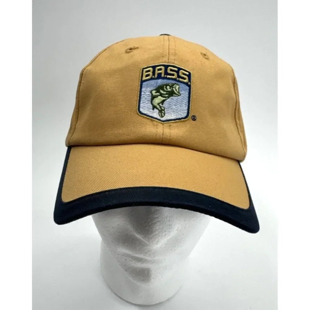 BASS Angler Bassmasters Cap Mens Adjustable ESPN Fishing Hat Embroidered NEW